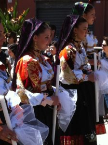 Feast of Sant Efisio - old sardinia Women costume
