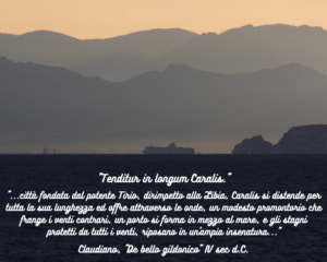 Tenditur in longum Caralis Claudiano